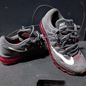 Nike 2016 Charcoal and Red Nike Air Max
